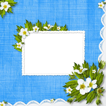 祝賀與框架和鮮花的節(jié)日