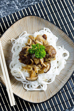 香菇肉末丸子