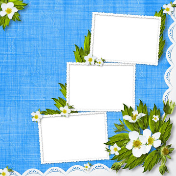 祝賀與框架和鮮花的節(jié)日