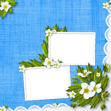 祝賀與框架和鮮花的節(jié)日