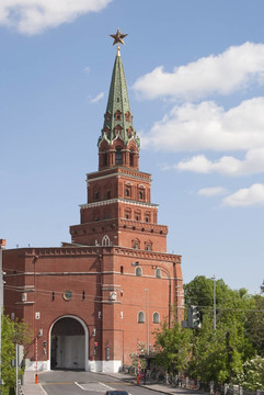 莫斯科；Kremlin；Borovitskaya塔