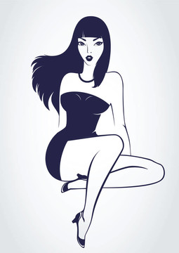 迷人的女士