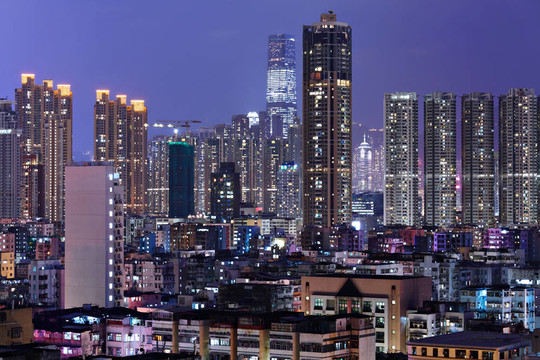 香港市夜景