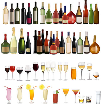 設(shè)置不同的飲料和瓶子
