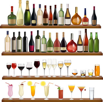 設(shè)置不同的飲料和瓶子