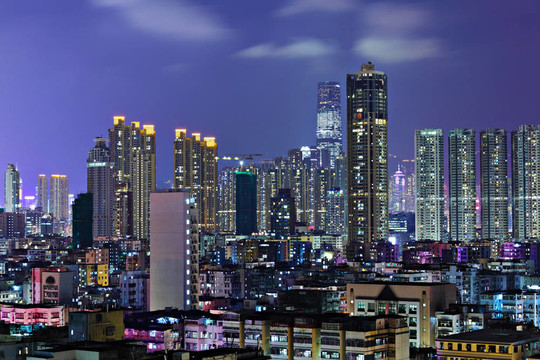 香港的夜景