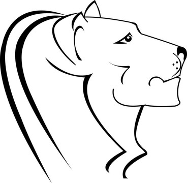 獅子剪影標(biāo)志