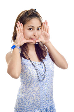 漂亮女人的臉