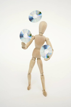 關(guān)節(jié)玩偶與光盤