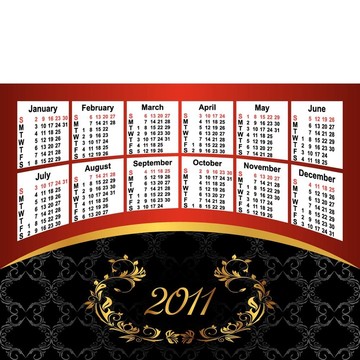 美國的日歷2011