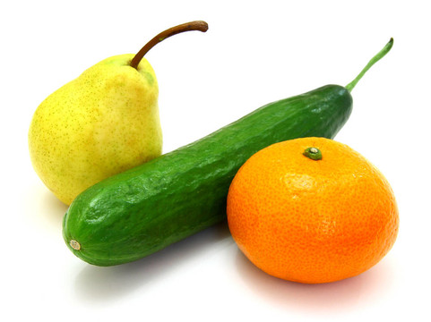一個Tangerine夜店和一個梨黃瓜