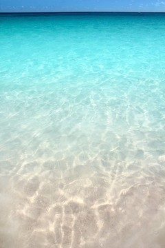 加勒比海綠松石海灘白色沙灘