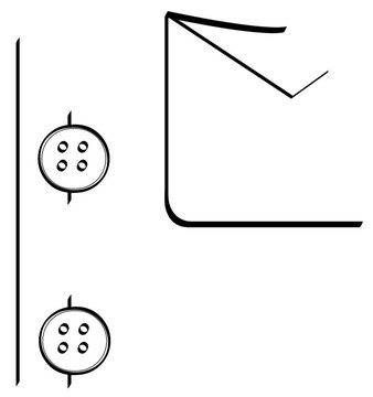 按鈕和口袋細(xì)節(jié)