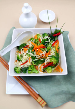 亞洲面條素食湯