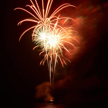 煙花爆竹；敬禮