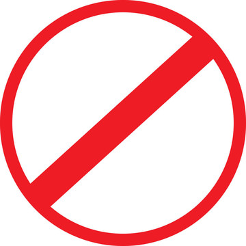 不警告標志