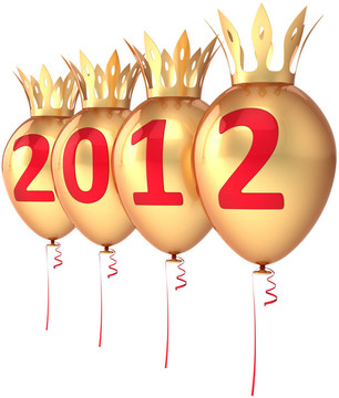 新的2012年黃金氣球