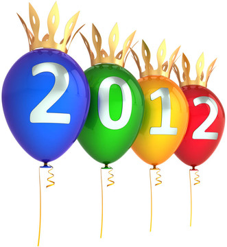 新年2012方氣球