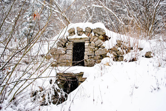 房子與雪