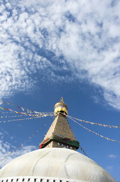 Boudhanath Stupa在加德滿都尼泊爾