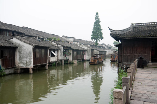 在烏鎮(zhèn)鎮(zhèn)的中國古建筑