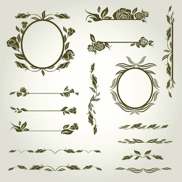 向量集-復(fù)古設(shè)計(jì)元素