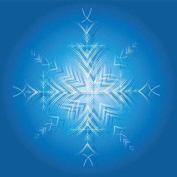 裝飾的雪花。.