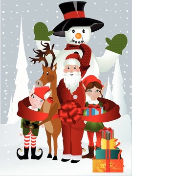 Santa Clause；魯?shù)婪?；海精靈和雪人