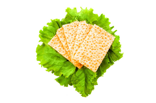 餅干和生菜