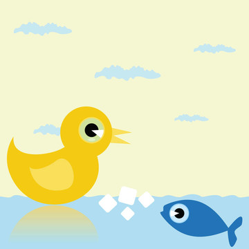 鴨和魚