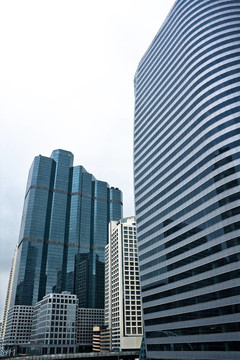 在曼谷高層的現(xiàn)代建筑；泰國。