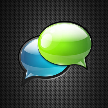 有光澤的語(yǔ)音泡泡集