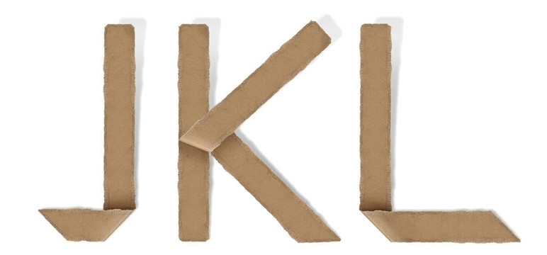 折紙字母J K L