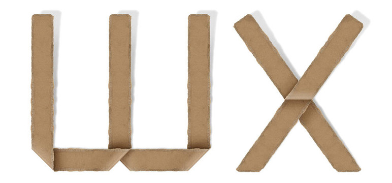 折紙字母W X