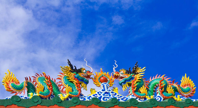 泰國中寺主門裝飾