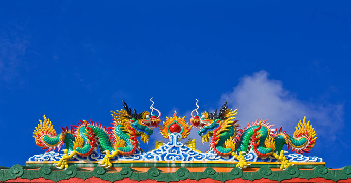 泰國中寺主門裝飾