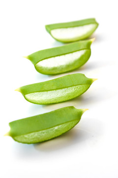 將蘆薈葉