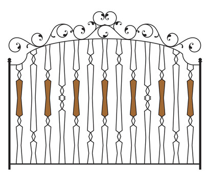 鐵門(mén)；門(mén)；柵欄；勝利