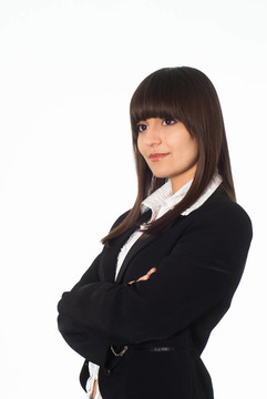 穿西裝的女孩
