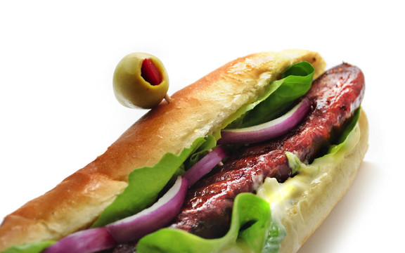 Snadwich和香腸