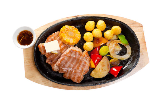 日本雪花牛肉烤