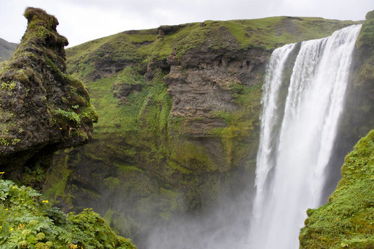瀑布skogafoss -冰島