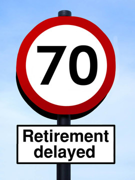 70退休延遲的路標