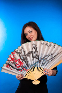 一扇尾美女寫真