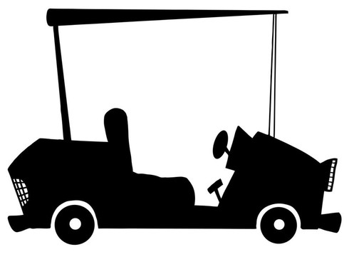 黑白高爾夫車