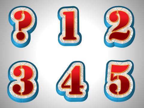 紅色3D字母與大字體風(fēng)格