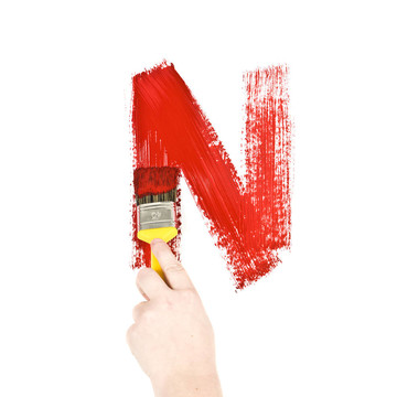 畫字母N
