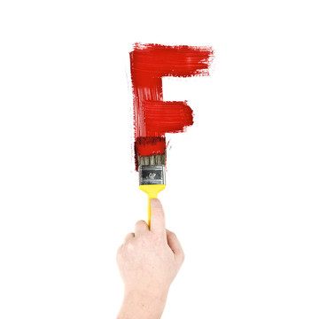 畫字母F