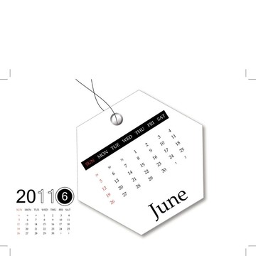 2011日歷六月
