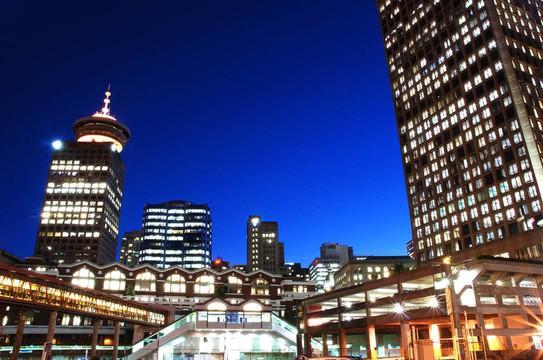 溫哥華市中心夜景